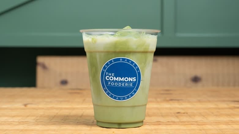 Iced Dirty Matcha Latte.