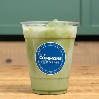 Iced Dirty Matcha Latte